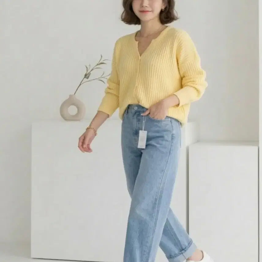 [SOLD OUT] 루즈핏 브이넥 니트 가디건 여리핏  데일리 가디건