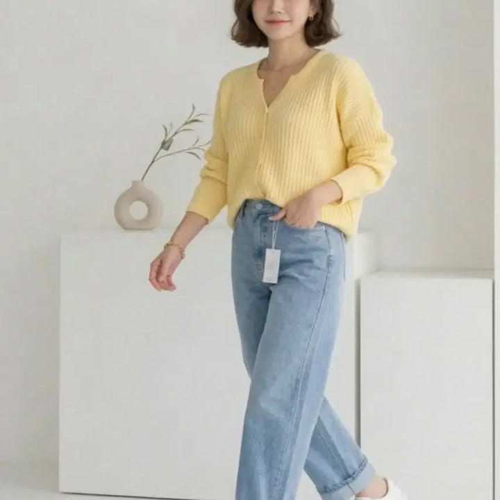 [SOLD OUT] 루즈핏 브이넥 니트 가디건 여리핏  데일리 가디건