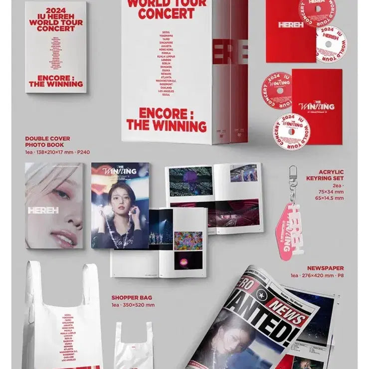 [BUNJANG] IU 2024 HEREH Concert DVD Full Set / 아이유 2024 HEREH 콘서트 DVD 풀세트 미개봉
