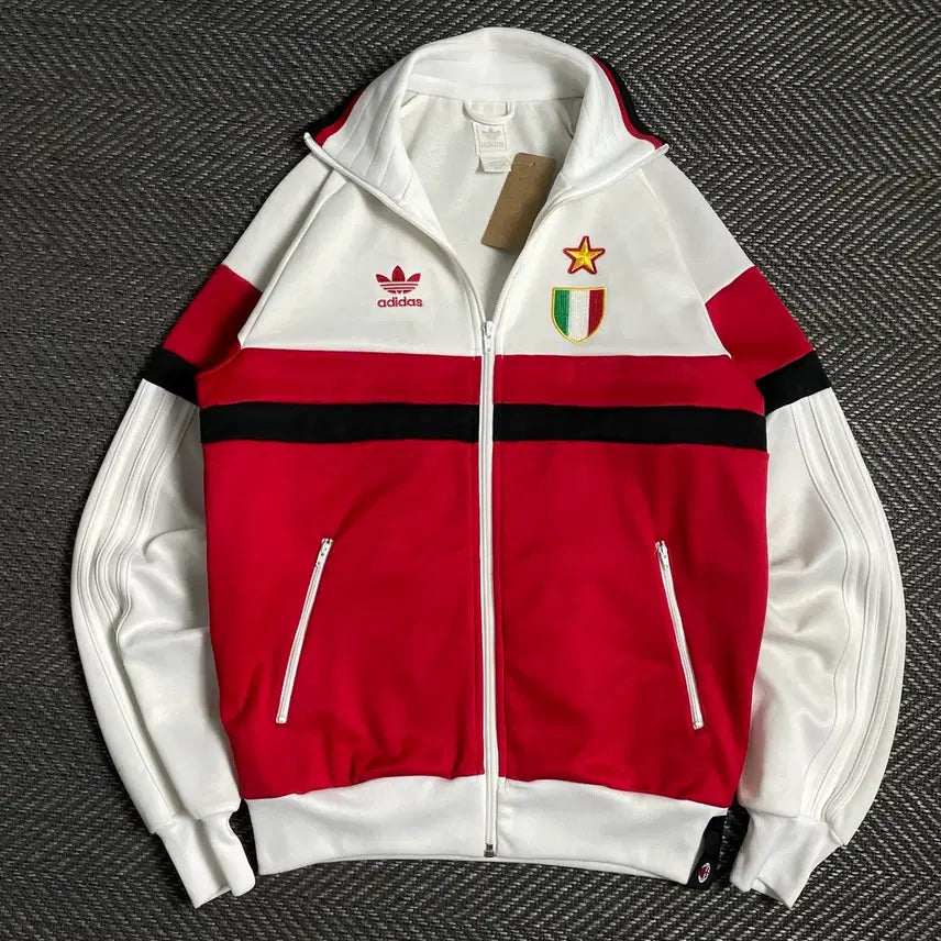 [BUNJANG] Adidas AC Milan Track Top Jersey / 아디다스 09-10 AC밀란 배색 트랙탑 져지o 4882