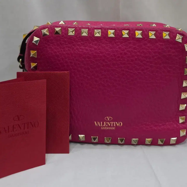 [BUNJANG] Valentino Rockstud Pink Shoulder Bag / (정품)발렌티노 락스터드 핑크 숄더백