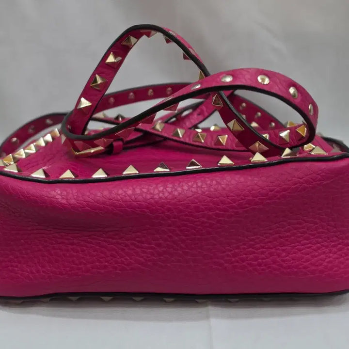 [BUNJANG] Valentino Rockstud Pink Shoulder Bag / (정품)발렌티노 락스터드 핑크 숄더백