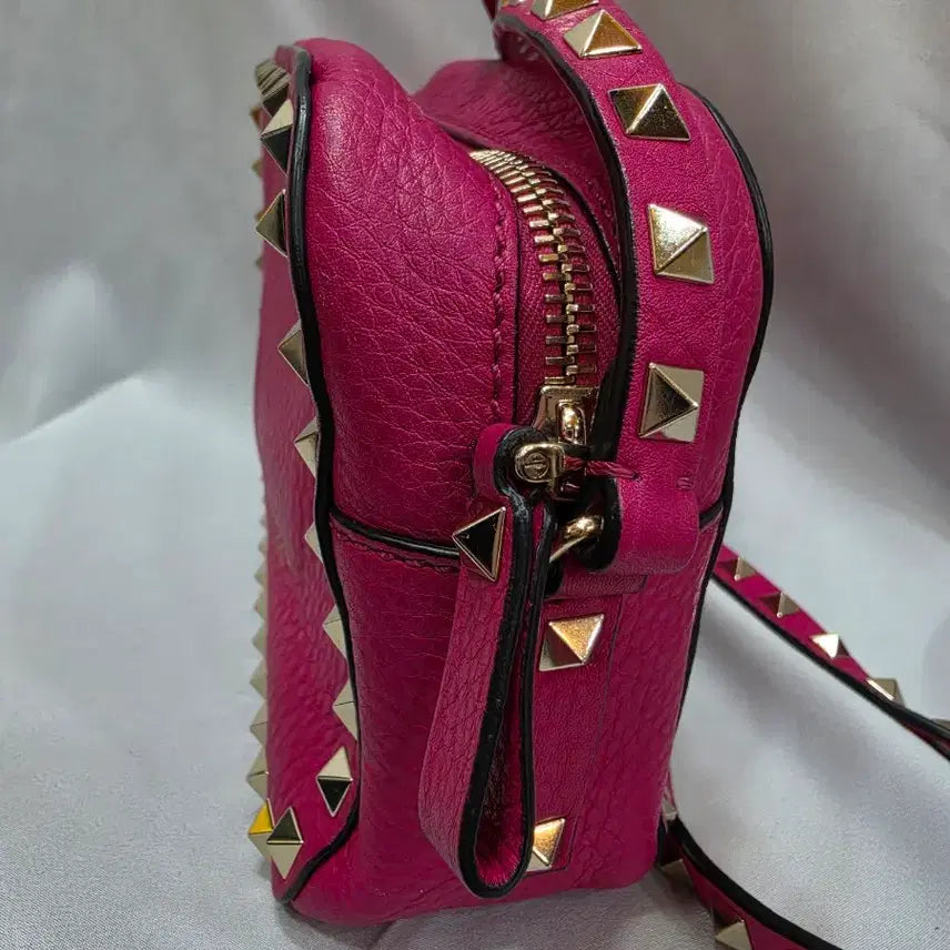 [BUNJANG] Valentino Rockstud Pink Shoulder Bag / (정품)발렌티노 락스터드 핑크 숄더백