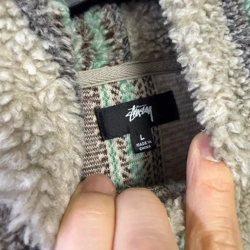 [BUNJANG] Stussy Sherpa Hoodie / 스투시 쉐르파 후드
