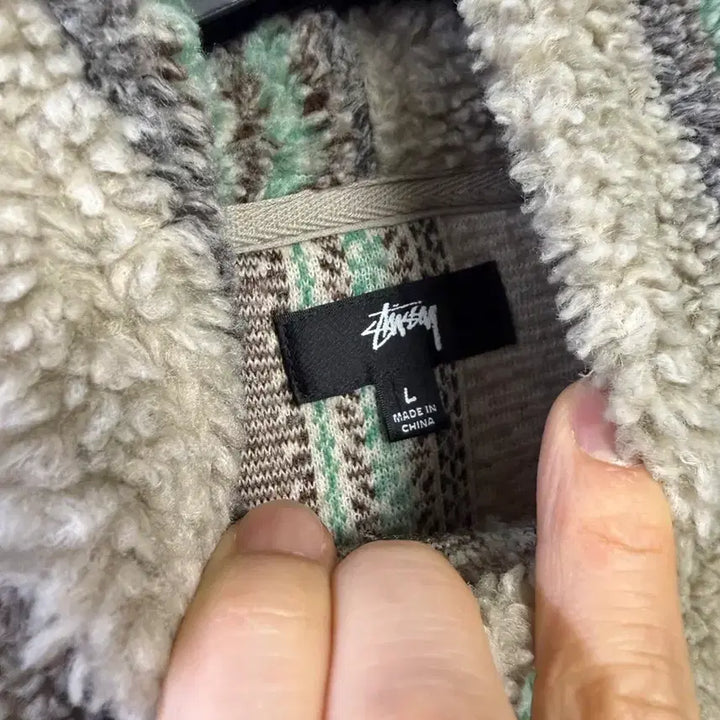 [BUNJANG] Stussy Sherpa Hoodie / 스투시 쉐르파 후드