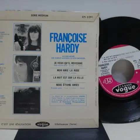 [BUNJANG] Francoise Hardy 1964 France EP Vinyl Record / (7인치 EP) Francoise Hardy 1964년 FRANCE 초반