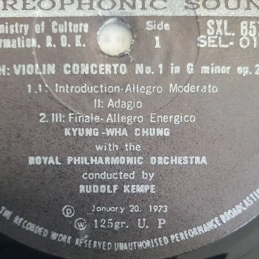 [BUNJANG] Chung Kyung-wha Bruch Violin LP / 정경화 브루흐바이올린 lp