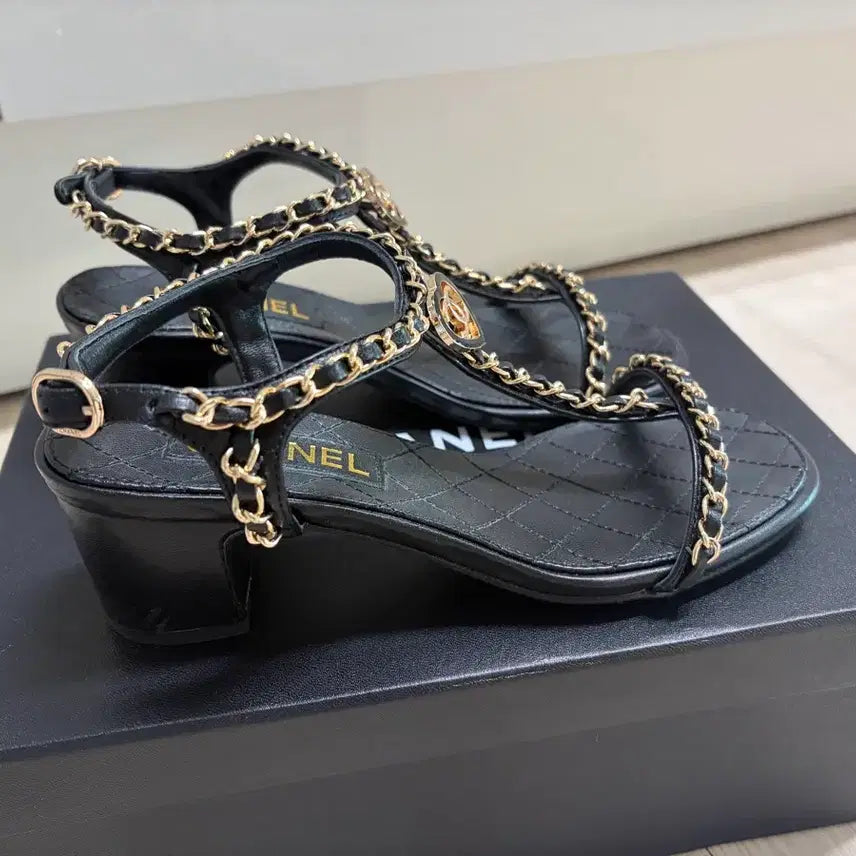 [BUNJANG] Chain Sandals 35 / 체인 샌들 35