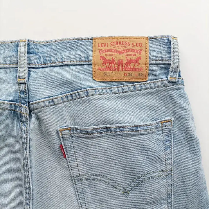 [SOLD OUT] 리바이스 511 청바지 사이즈35 연청 워싱 남자 데님팬츠 A9747