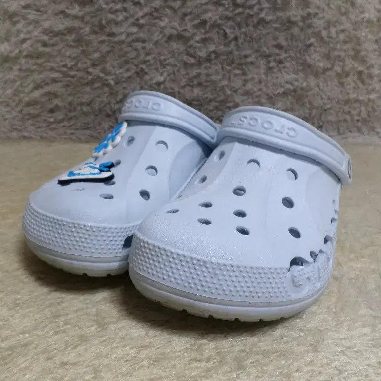[SOLD OUT] 후루룩구제 여250 크록스 하늘색 샌들 슬리퍼 중고 신발