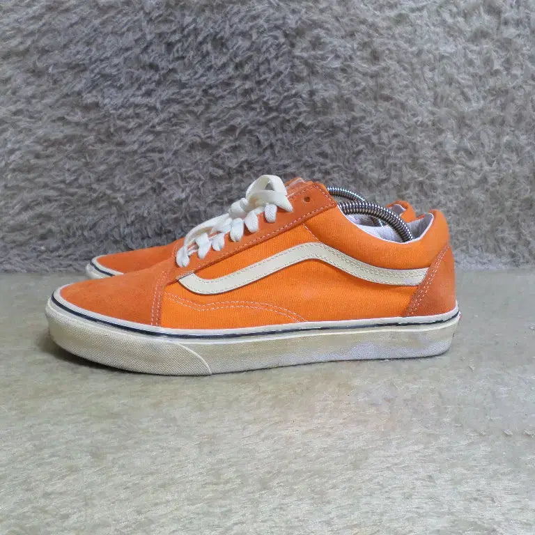 [BUNJANG] Vans Old Skool Orange Sneakers / 후루룩구제 270 반스 올드스쿨 오렌지 운동화 중고 신발
