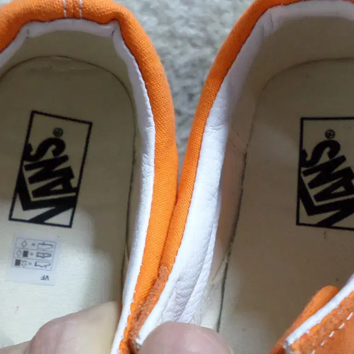 [BUNJANG] Vans Old Skool Orange Sneakers / 후루룩구제 270 반스 올드스쿨 오렌지 운동화 중고 신발