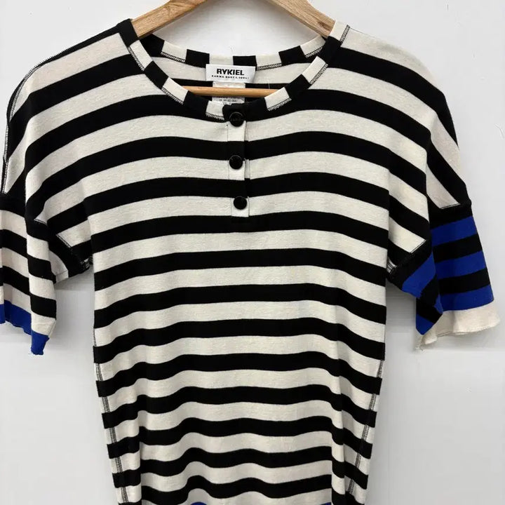 [BUNJANG] Sonia Rykiel Stripe Short Sleeve T-shirt (Women&