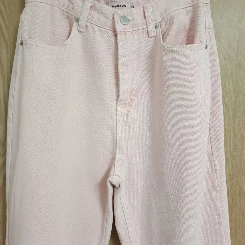 [BUNJANG] Marron Edition Pink Denim Pants / 22년도 마론에디션) 핑크 데님 팬츠