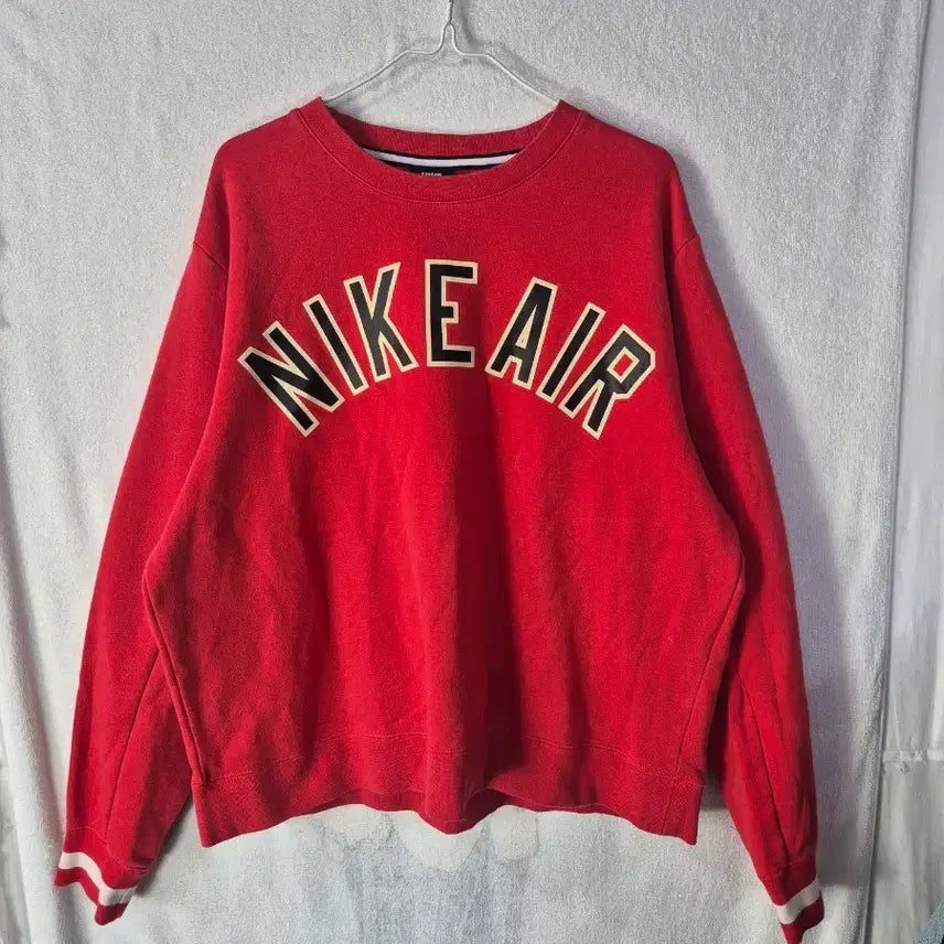[BUNJANG] Nike Fleece Red Sweatshirt / XL 나이키 기모 레드 맨투맨