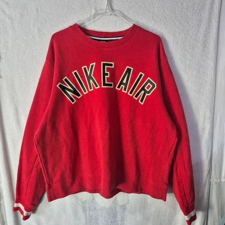 [BUNJANG] Nike Fleece Red Sweatshirt / XL 나이키 기모 레드 맨투맨