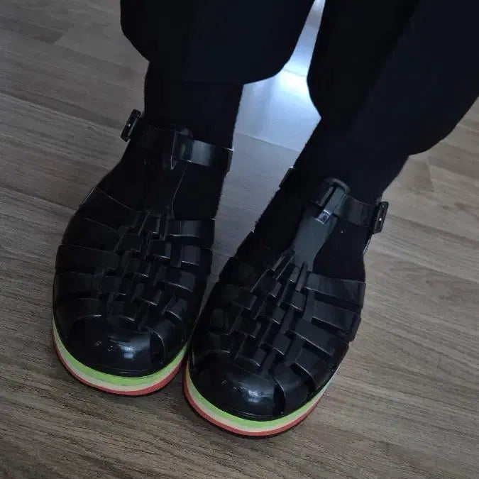 [BUNJANG] Melissa Platform Sandals / 멜리사 플랫폼 블랙 235