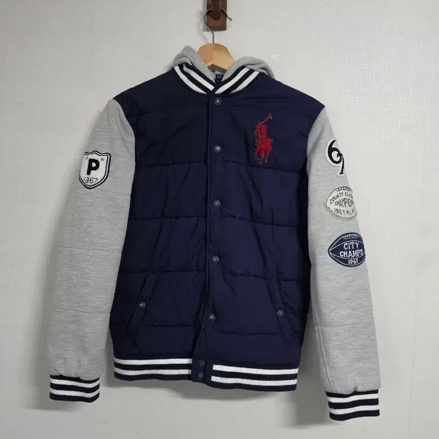 [BUNJANG] Polo Ralph Lauren Big Pony Hooded Padded Jacket / 폴로 랄프로렌 빅포티 후디 패딩자켓 14-16