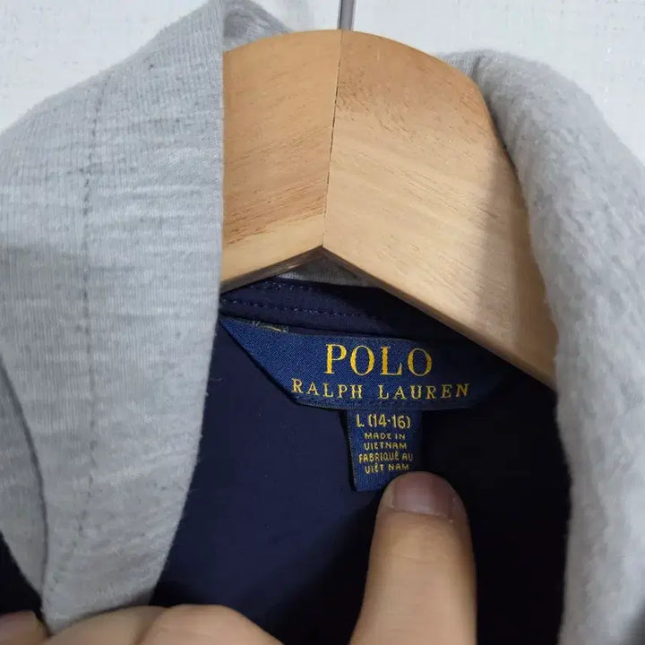 [BUNJANG] Polo Ralph Lauren Big Pony Hooded Padded Jacket / 폴로 랄프로렌 빅포티 후디 패딩자켓 14-16