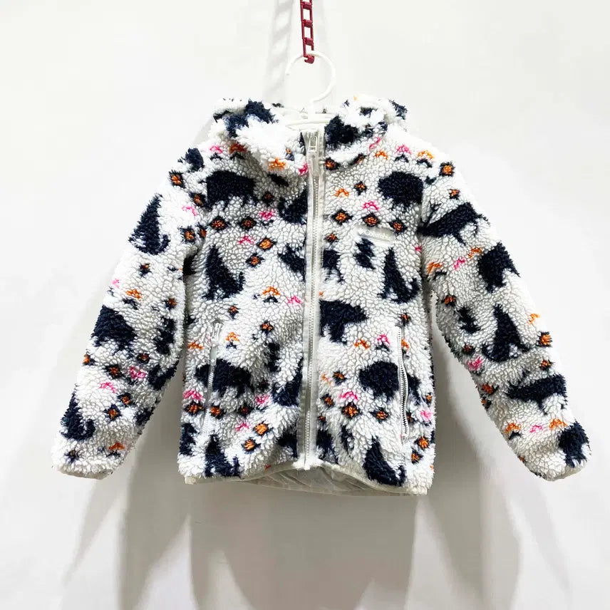 [BUNJANG] Columbia Junior Fleece Hooded Zip-up Jacket / 콜롬비아 쥬니어 플리스후드집업 120 진스센스