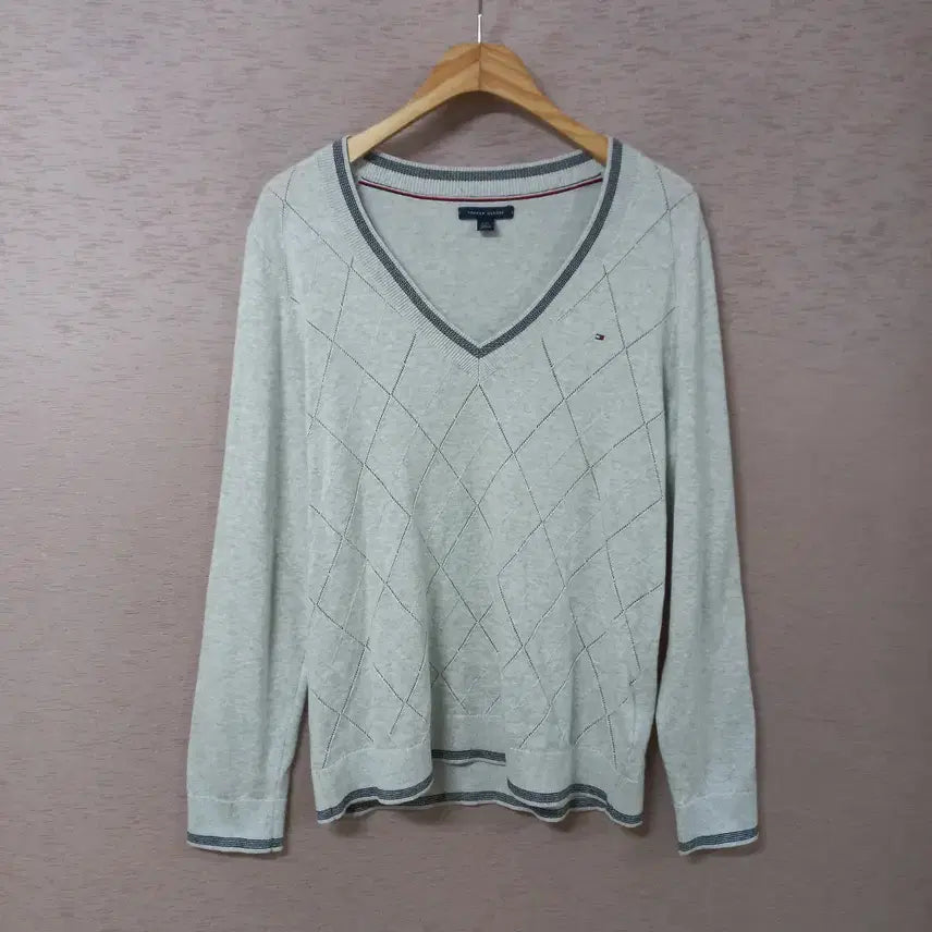 [SOLD OUT] B3-24/토미힐피거 그레이 니트티