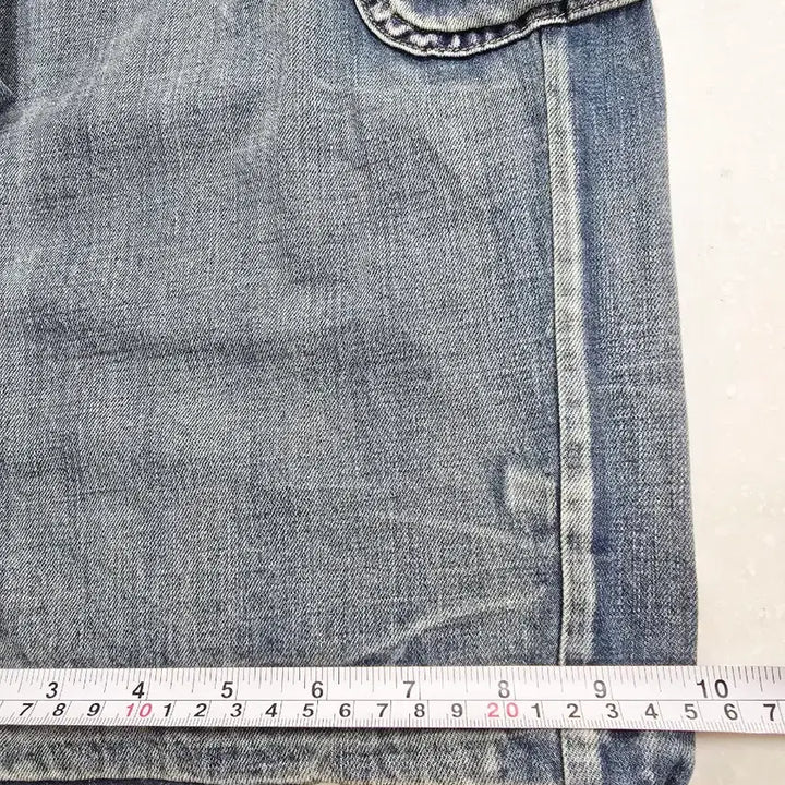 [SOLD OUT] 오픈와이와이 포켓 데님 카고 와이드 밴딩 팬츠