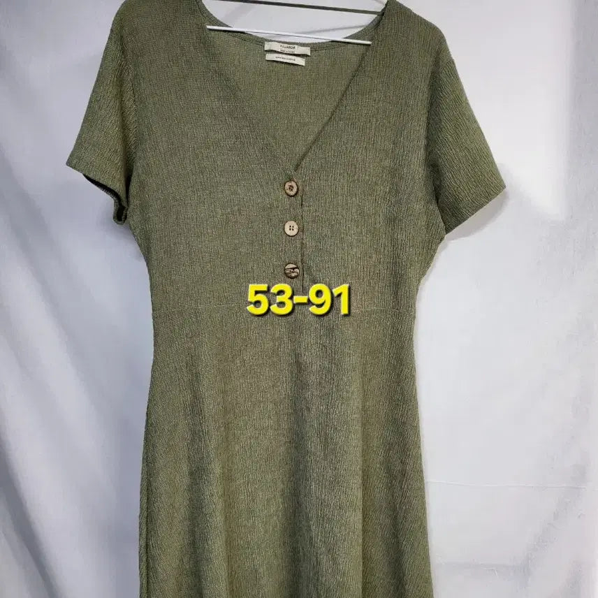 [BUNJANG] Vintage Khaki Dress / 카키 원피스 53-91