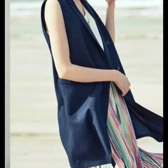 [BUNJANG] Esselia Linen Long Jacket / 에쎌리아 정장 마 린넨 롱자켓 ( 힙가림)