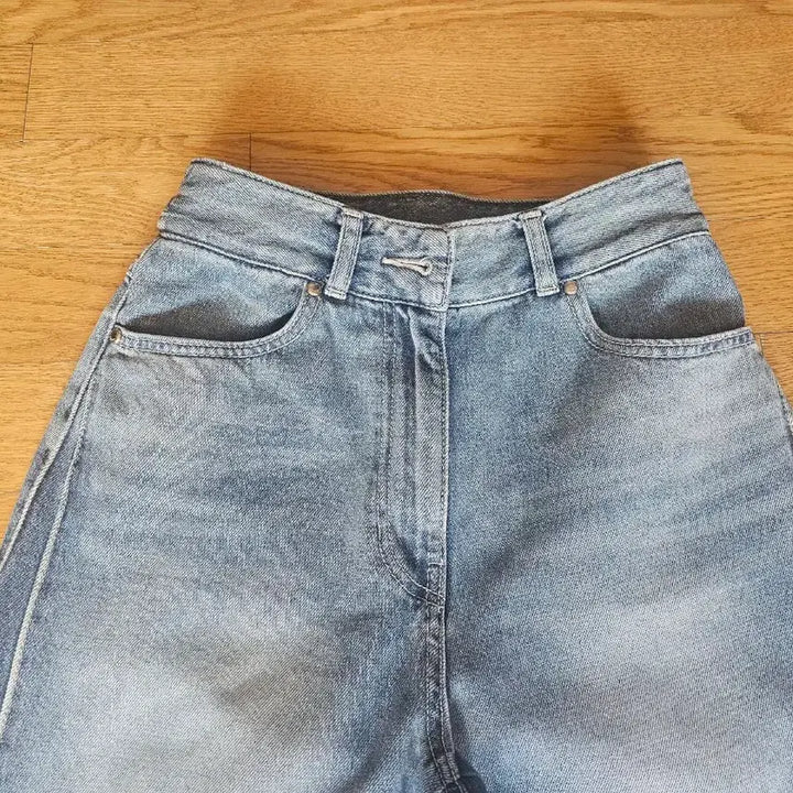 [BUNJANG] Time Linen Blend Side Seam Bootcut Denim Pants / 타임 린넨혼방 사이드 심 부츠컷 데님팬츠