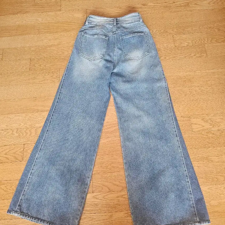 [BUNJANG] Time Linen Blend Side Seam Bootcut Denim Pants / 타임 린넨혼방 사이드 심 부츠컷 데님팬츠