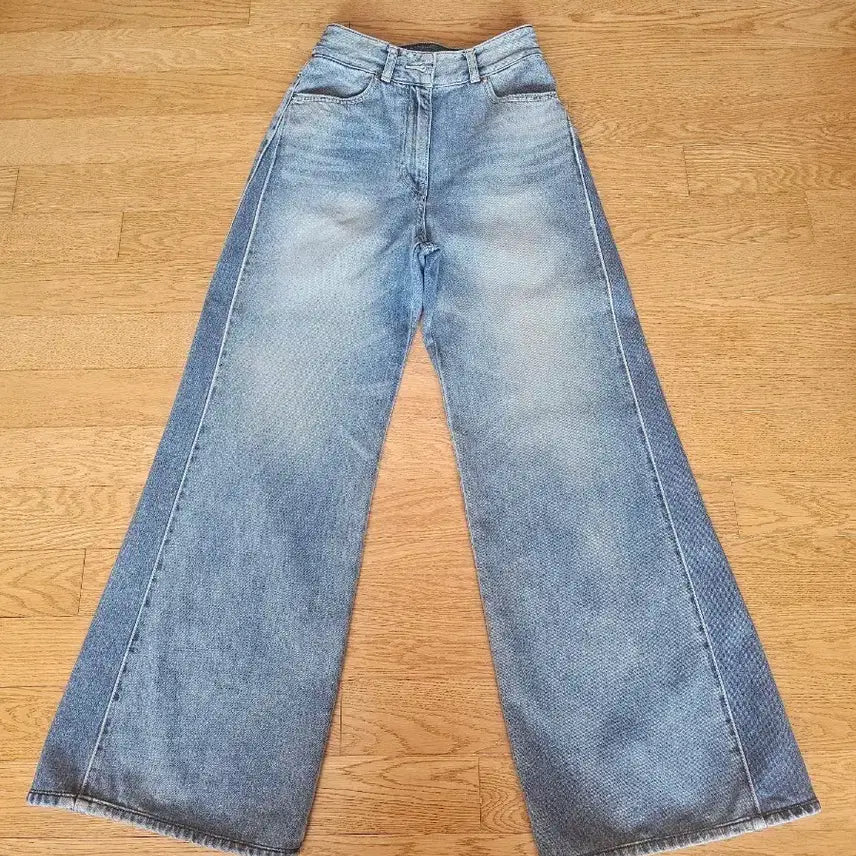 [BUNJANG] Time Linen Blend Side Seam Bootcut Denim Pants / 타임 린넨혼방 사이드 심 부츠컷 데님팬츠