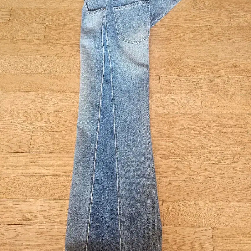 [BUNJANG] Time Linen Blend Side Seam Bootcut Denim Pants / 타임 린넨혼방 사이드 심 부츠컷 데님팬츠