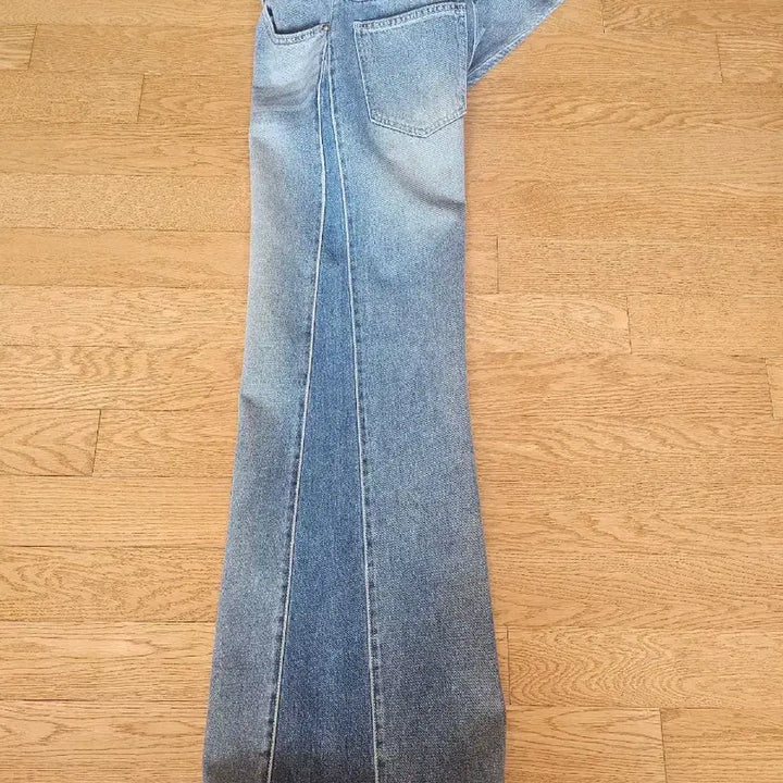 [BUNJANG] Time Linen Blend Side Seam Bootcut Denim Pants / 타임 린넨혼방 사이드 심 부츠컷 데님팬츠