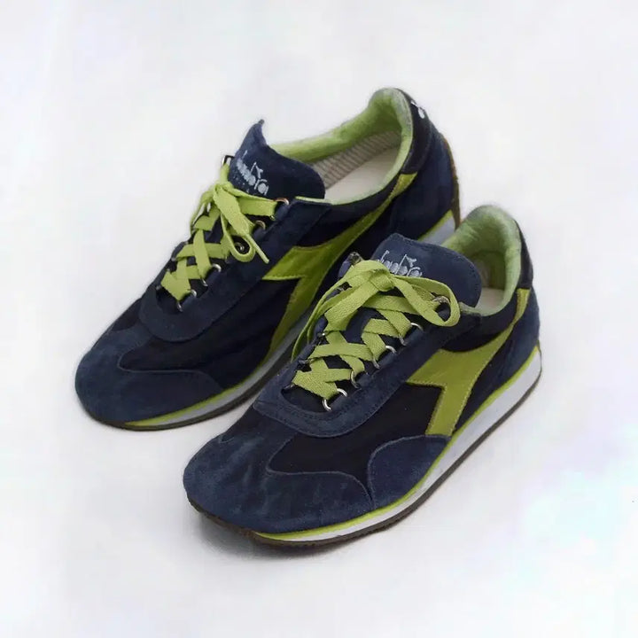 [BUNJANG] Diadora Heritage Stone Wash Leather Sneakers (US6 / 240) / 미착용) 디아도라 헤리티지 스톤워시 레더 스니커즈 (US6 / 240)