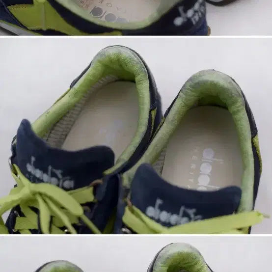 [BUNJANG] Diadora Heritage Stone Wash Leather Sneakers (US6 / 240) / 미착용) 디아도라 헤리티지 스톤워시 레더 스니커즈 (US6 / 240)