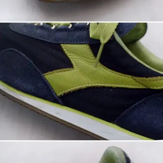 [BUNJANG] Diadora Heritage Stone Wash Leather Sneakers (US6 / 240) / 미착용) 디아도라 헤리티지 스톤워시 레더 스니커즈 (US6 / 240)