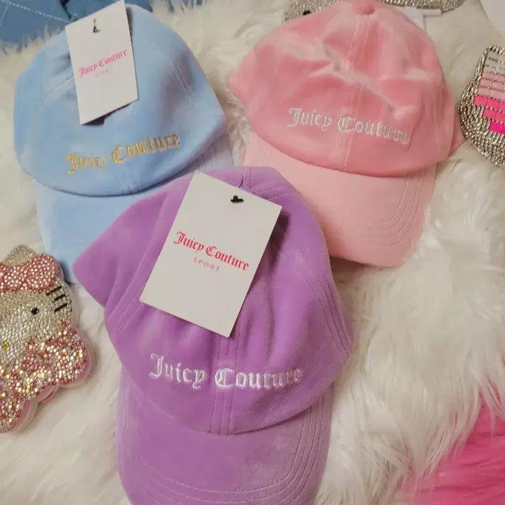 [BUNJANG] Juicy Couture Velvet Ball Cap / 쥬시 꾸뛰르 벨벳 볼캡 모자 3개