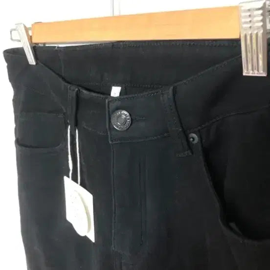 [BUNJANG] Unisex Fleece Lined Black Straight Leg Winter Pants L / (새상품)남녀공용 기모 블랙 클래식 스판 일자 겨울바지  L