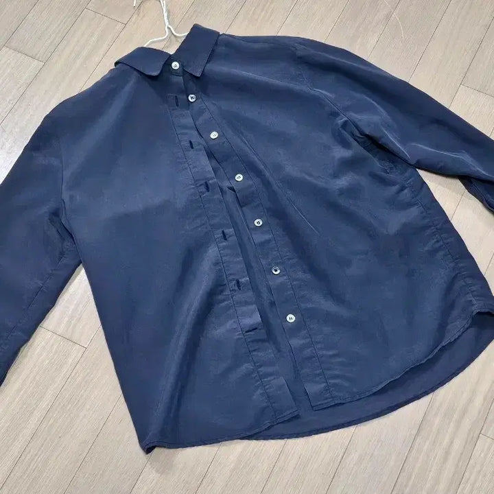 [BUNJANG] Nomellet Birkin Shirt - Navy/Dusty Blue/White / 노멜렛 버킨 셔츠 네이비