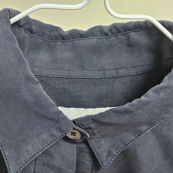 [BUNJANG] Nomellet Birkin Shirt - Navy/Dusty Blue/White / 노멜렛 버킨 셔츠 네이비