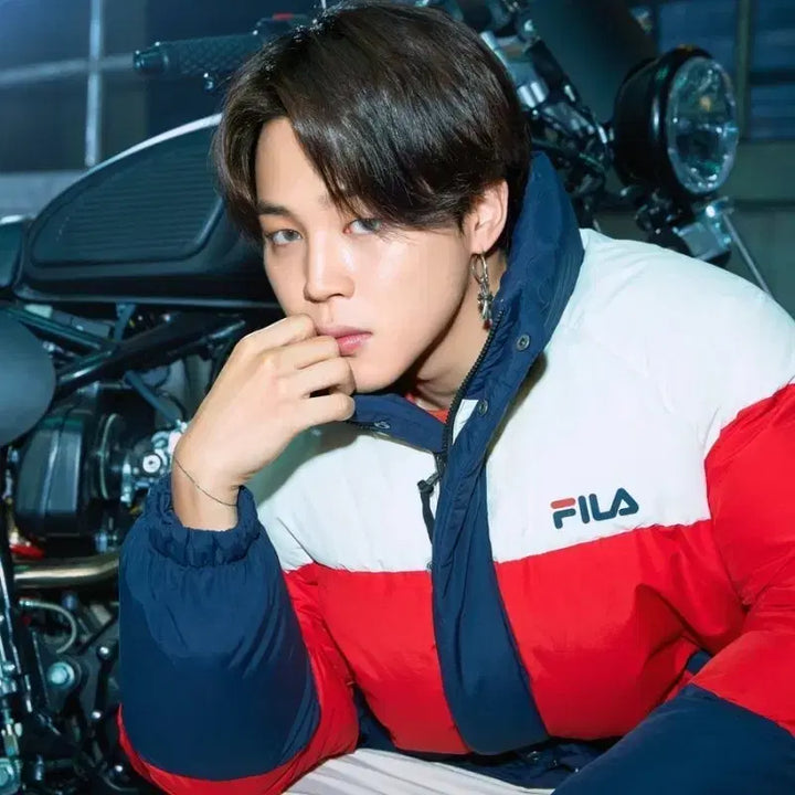 [BUNJANG] BTS Jimin FILA Down Reversible Padded Jacket / BTS지민 방탄소년단 휠라 FILA 오리털양면패딩