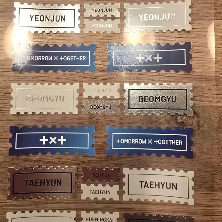 [BUNJANG] TXT Group Stamp Photo Sticker Set / 투모로우바이투게더 단체 우표 포토 스티커 3종