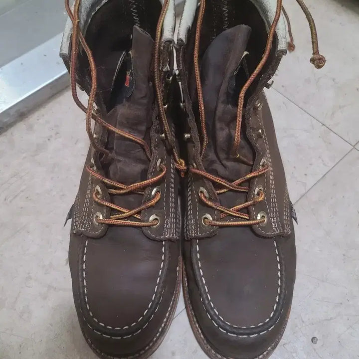 [BUNJANG] Thorogood Moc Toe Work Boots Brown / 쏘로굿 목토 워커 부츠 브라운