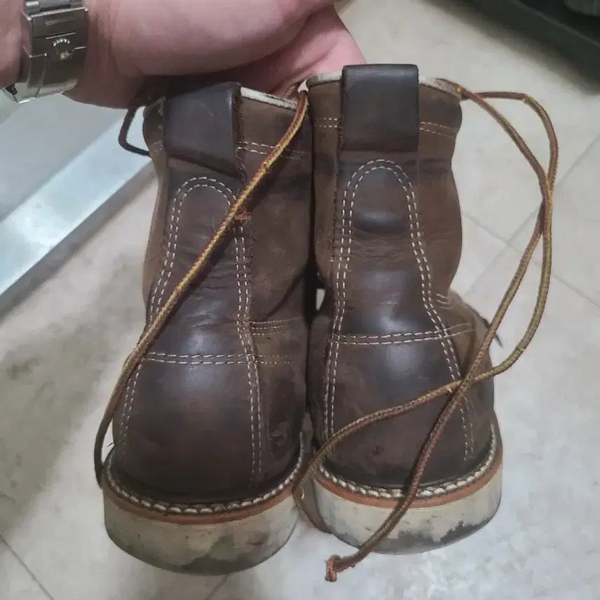 [BUNJANG] Thorogood Moc Toe Work Boots Brown / 쏘로굿 목토 워커 부츠 브라운