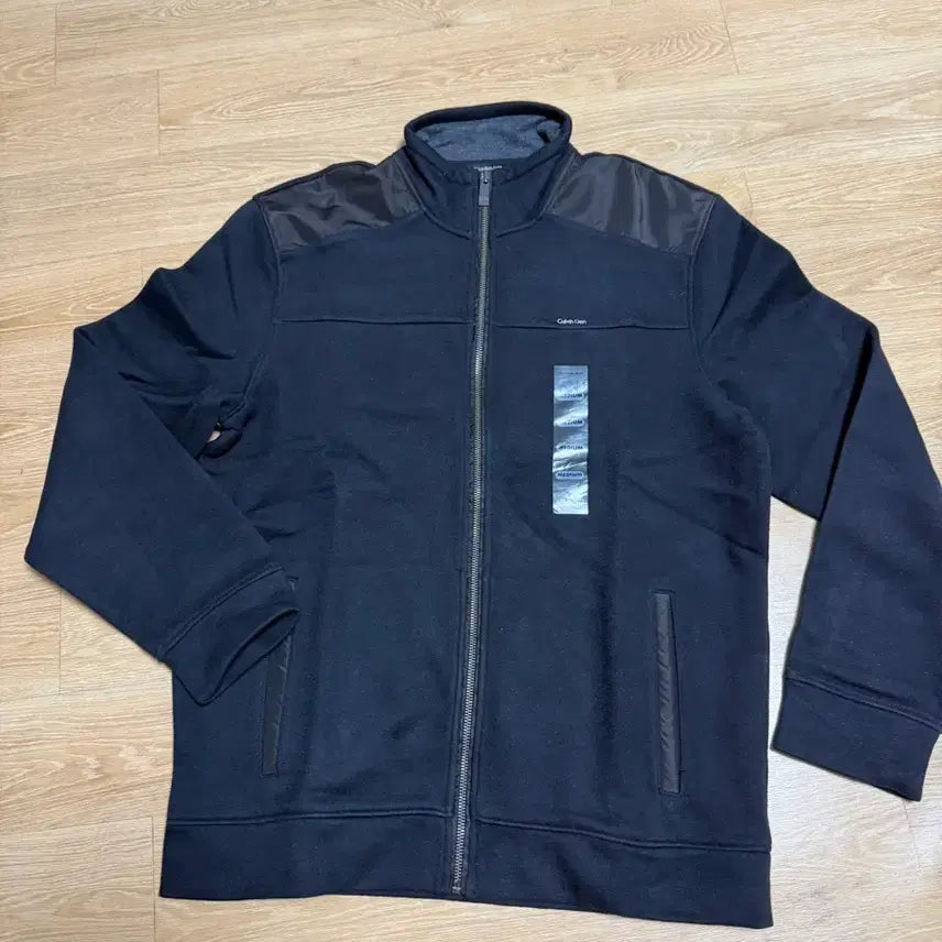 [BUNJANG] Calvin Klein Black Zip-Up Jacket (M) / 캘빈클라인 블랙 집업 자켓 M 새상품