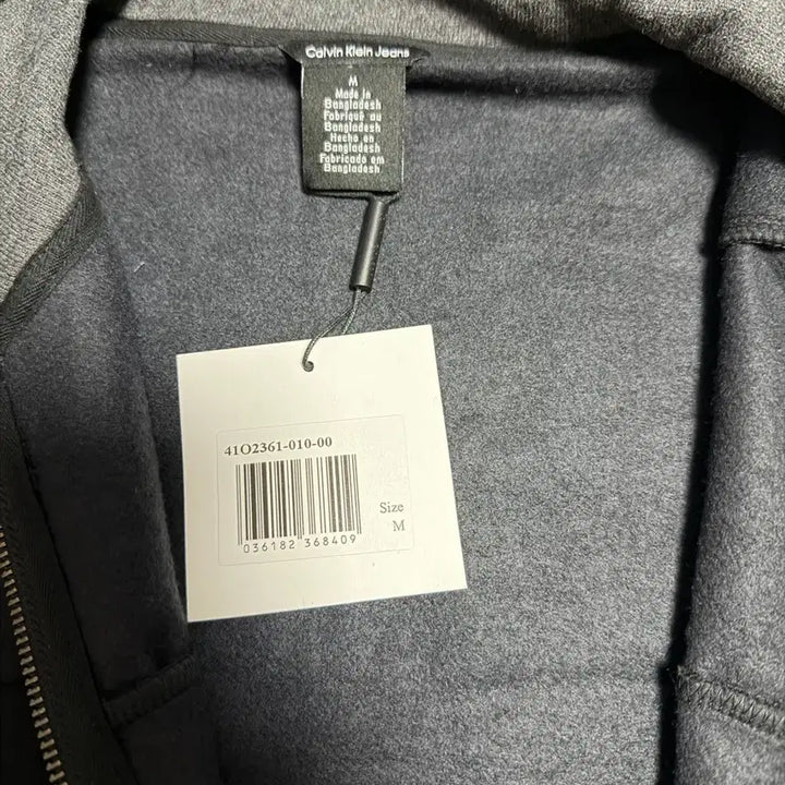 [BUNJANG] Calvin Klein Black Zip-Up Jacket (M) / 캘빈클라인 블랙 집업 자켓 M 새상품