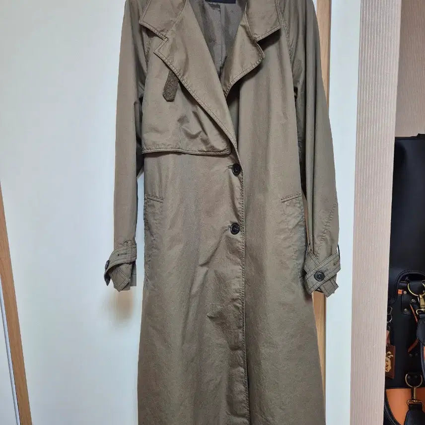 [BUNJANG] Sisley Trench Coat (Khaki) / 시슬리(면)트렌치.55(카키)