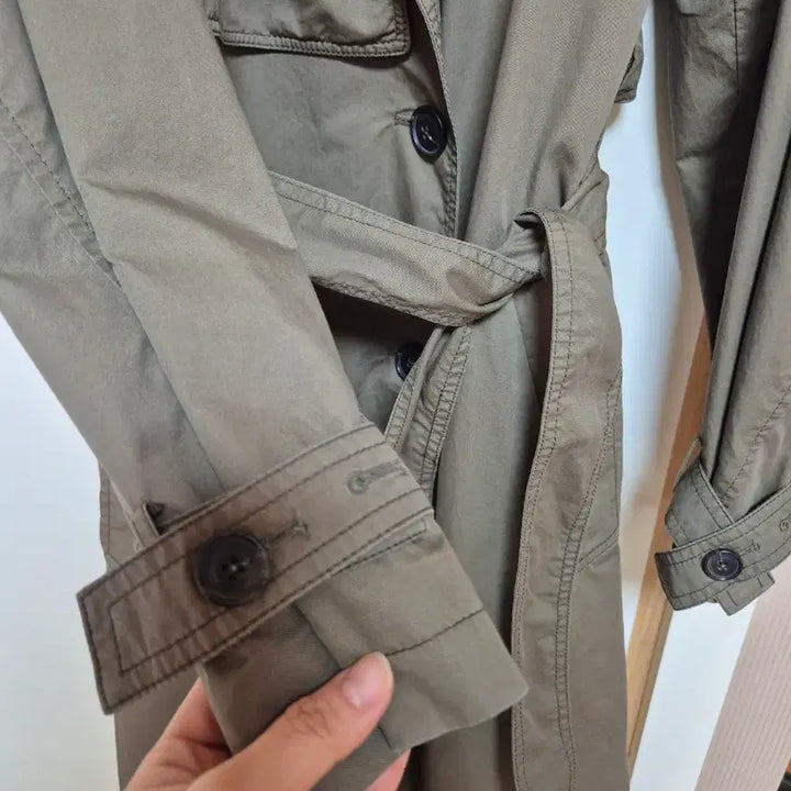 [BUNJANG] Sisley Trench Coat (Khaki) / 시슬리(면)트렌치.55(카키)