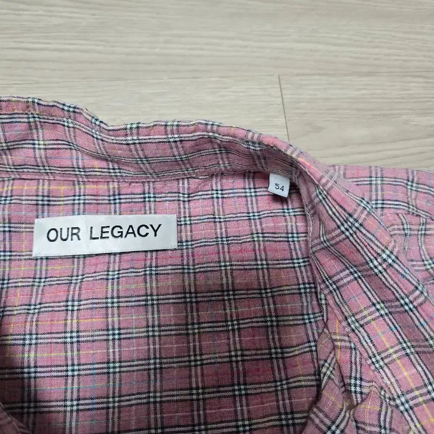 [BUNJANG] Our Legacy Borrowed Shirt Pink Kimble Check / [54]아워레가시 보로우드셔츠 핑크 킴블체크