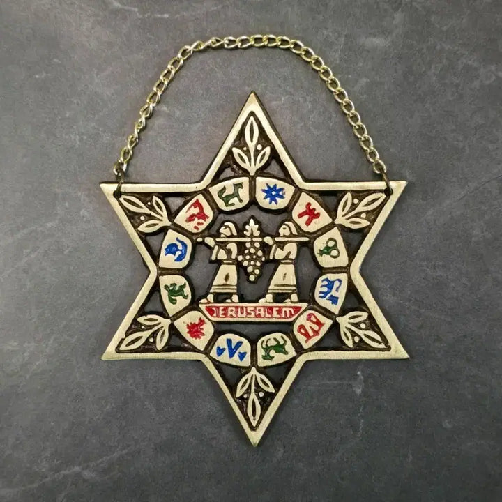 [BUNJANG] Vintage Israel Jerusalem Brass Pendant / 빈티지 이스라엘 JERUSALEM 황동 팬던트